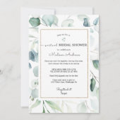 Eukalyptus Virtual Brautparty Einladung (Vorderseite)