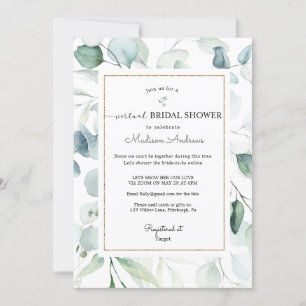 Eukalyptus Virtual Brautparty Einladung