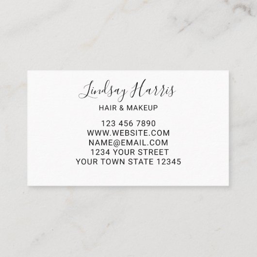 Eukalyptus Visitenkarte (Rückseite)