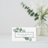 Eukalyptus Visitenkarte (Stehend Vorderseite)