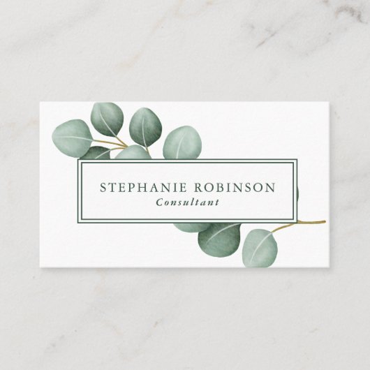 Eukalyptus Visitenkarte (Vorderseite)