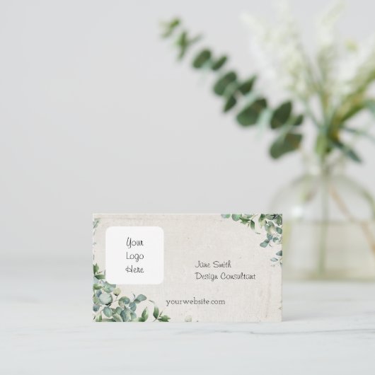 Eukalyptus Visitenkarte (Stehend Vorderseite)