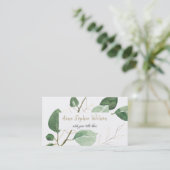 Eukalyptus-Visitenkarte Visitenkarte (Stehend Vorderseite)