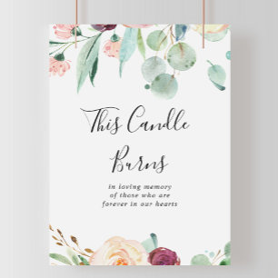 Eukalyptus von heute - diese Kerze brennt Poster