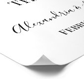 Eukalyptus Wählen Sie einen Platz und kein Hochzei Poster (Ecke)