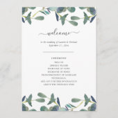 Eukalyptus-Wappen | Grüne Blätter Wasserfarbenhoch Programm (Vorderseite)