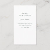 Eukalyptus-Wappen| Watercolor-Blätter und Visitenkarte (Rückseite)