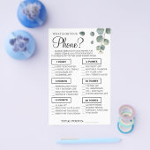 Eukalyptus Was auf Ihrem Handy Showspielkarte Flyer (Einzeln)