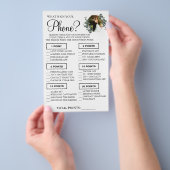 Eukalyptus Was auf Ihrem Handy Showspielkarte Flyer (Handgriff)