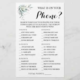 Eukalyptus Was auf Ihrer Telefonduschkarte steht Flyer