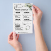 Eukalyptus Was auf Ihrer Telefonduschkarte steht Flyer (Handgriff)