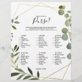 Eukalyptus Was ist in eurem Brautparty? (Vorderseite)