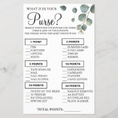 Eukalyptus Was ist in Ihrer Handtasche Duschspielk Flyer (Vorne)