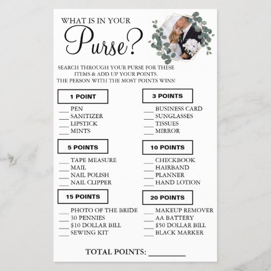 Eukalyptus Was ist in Ihrer Handtasche Duschspielk Flyer (Vorne)