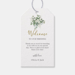 Eukalyptus wassercolor Rustikale Hochzeit Geschenkanhänger