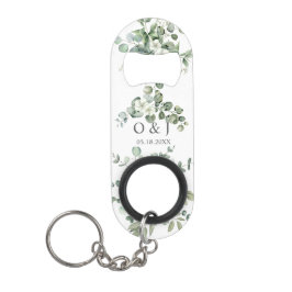 Eukalyptus wassercolor Rustikale Hochzeit Mini Flaschenöffner