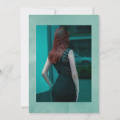 Eukalyptus Wasserfarbe Anemone Feier des Lebens Einladung (Rückseite)