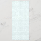 Eukalyptus wasserfarbe grün & weiß Hochzeit Menükarte (Rückseite)