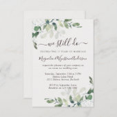 Eukalyptus Wasserfarben Moderne Neueste Technik Einladung (Vorne/Hinten)