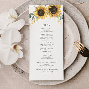 Eukalyptus Watercolor Botanische Hochzeit der Sonn Menükarte