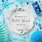 Eukalyptus Watercolor-Brautparty Pappteller (Party)