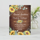 Eukalyptus Watercolor Bridal Luncheon Einladung (Stehend Vorderseite)
