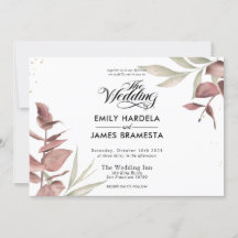 Eukalyptus Watercolor Budget Hochzeit