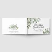 Eukalyptus Watercolor Elegant Boho Chic Wedding Gästebuch (Voll)