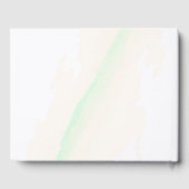 Eukalyptus Watercolor Elegante Weinkultur und Erde Gästebuch (Rückseite)