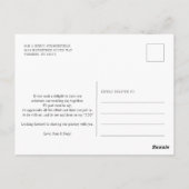 Eukalyptus Watercolor Foliage Postkarte (Rückseite)