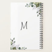 Eukalyptus Watercolor FOTO Hochzeitsplaner Planer (Rückseite)