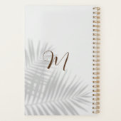 Eukalyptus Watercolor FOTO Hochzeitsplaner Planer (Rückseite)