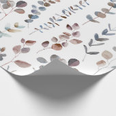 Eukalyptus Watercolor Geschenkpapier (Ecke)