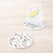 Eukalyptus Watercolor Getränkeuntersetzer (Seite)