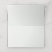 Eukalyptus Watercolor Gold Blätter Platzkarten (Innenseite Aufgefaltet)