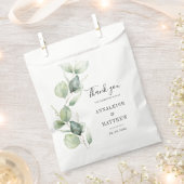 Eukalyptus Watercolor Greenerity Wedding Geschenktütchen (Ausgeschnitten)