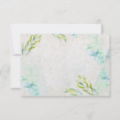 Eukalyptus Watercolor Greenerity Wedding RSVP (Rückseite)
