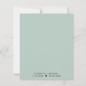 Eukalyptus Watercolor Hochzeitsempfang (Rückseite)