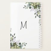 Eukalyptus Watercolor Hochzeitsplaner Planer (Rückseite)