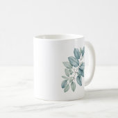 Eukalyptus Watercolor Kaffeetasse (VorderseiteRechts)