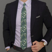 Eukalyptus Watercolor Pattern Neck Tie Krawatte