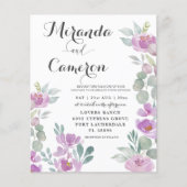 Eukalyptus Watercolor Pink Wedite (Vorderseite)