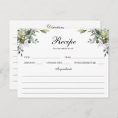 Eukalyptus Watercolor-Rezept-Karte Postkarte (Vorne/Hinten)