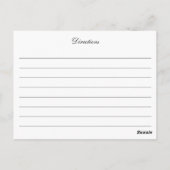 Eukalyptus Watercolor-Rezept-Karte Postkarte (Rückseite)