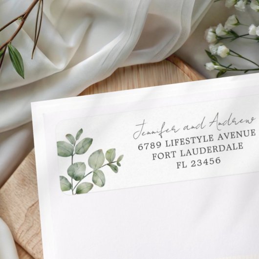 Eukalyptus Watercolor Sage Green Wedding