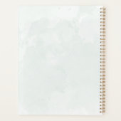 Eukalyptus Watercolor Sage Green Wedding Planer (Rückseite)