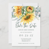 Eukalyptus Watercolor Save The Date (Vorderseite)