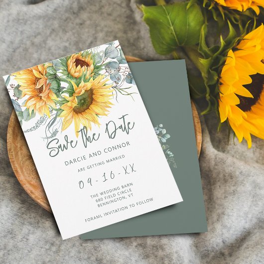 Eukalyptus Watercolor Save The Date