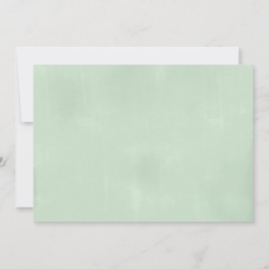 Eukalyptus Watercolor Save The Date (Rückseite)