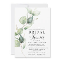 Eukalyptus Watercolor Script-Brautparty